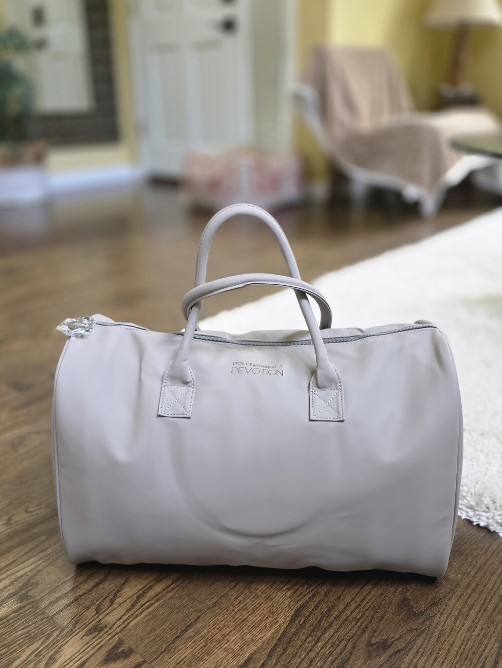 Dolce And Gabbana Devotion GRAY overnight weekender tote GYM DUFFLE BAG